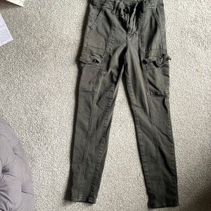 American Eagle High Rise Jegging, Green, Size 8